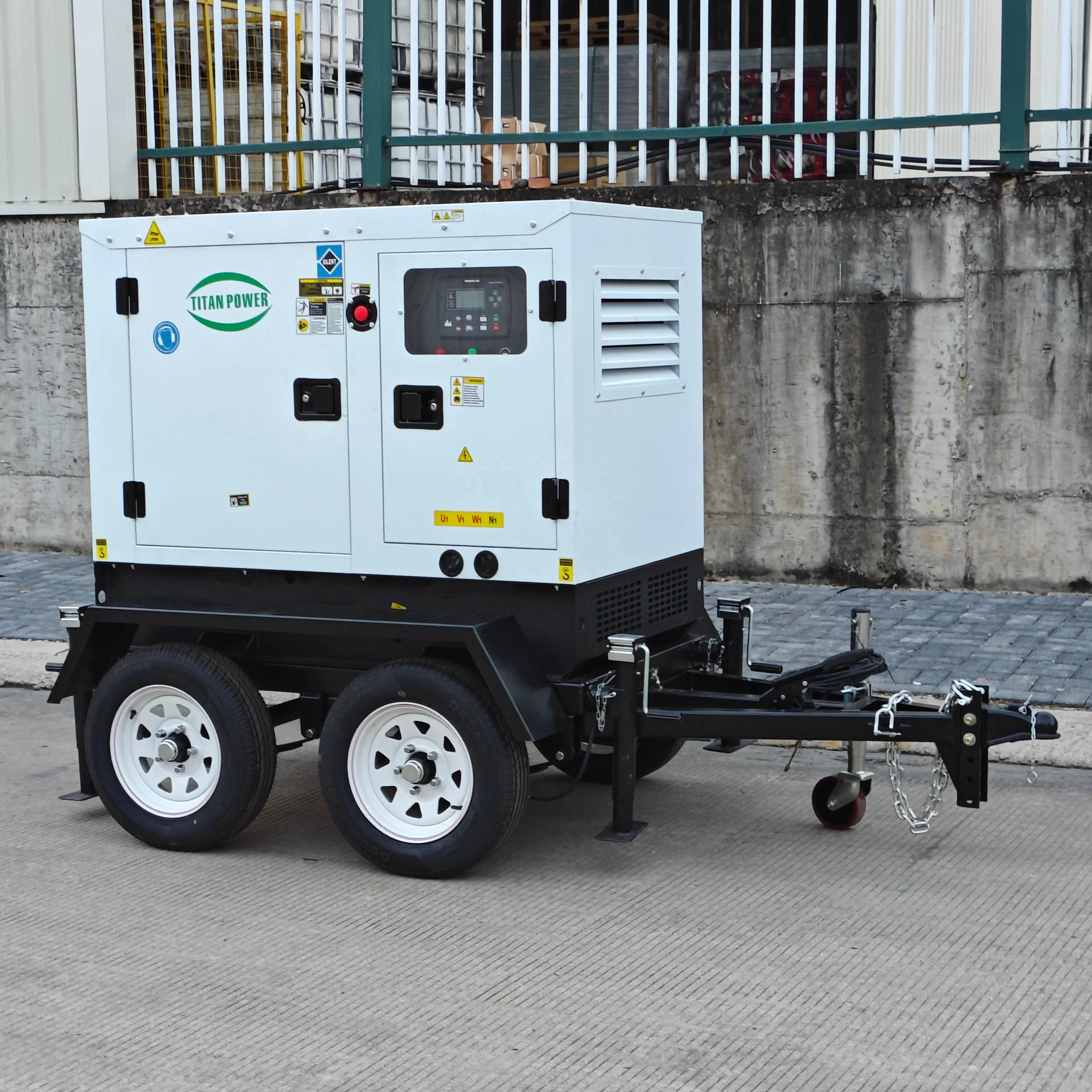 20KW Trailer Generator Power Silent Mobile Diesel Generator Water Cooling System 30KW 40KW 50KW Portable Generator Set