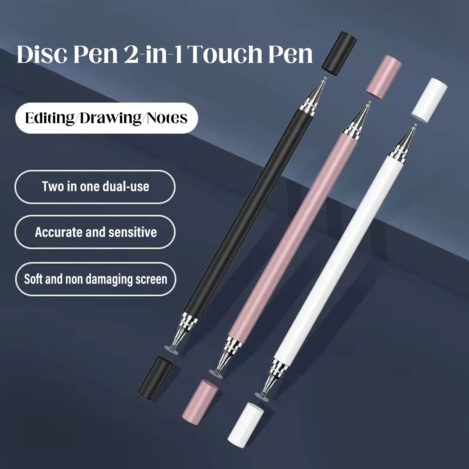 Tablet Pen Capacitive Touch Pen with High-Sensitivity Comfortable Grip Pen Suitable for Detailed Drawing