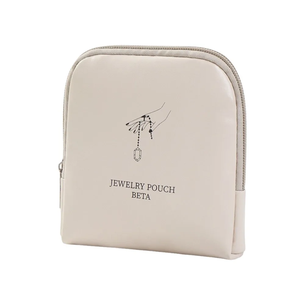 Single/Double Layers Jewelry Storage Bag Multiple Sections Mini Zipper Jewelry Bag with Soft Lining Jewelry Pouch Daily Use