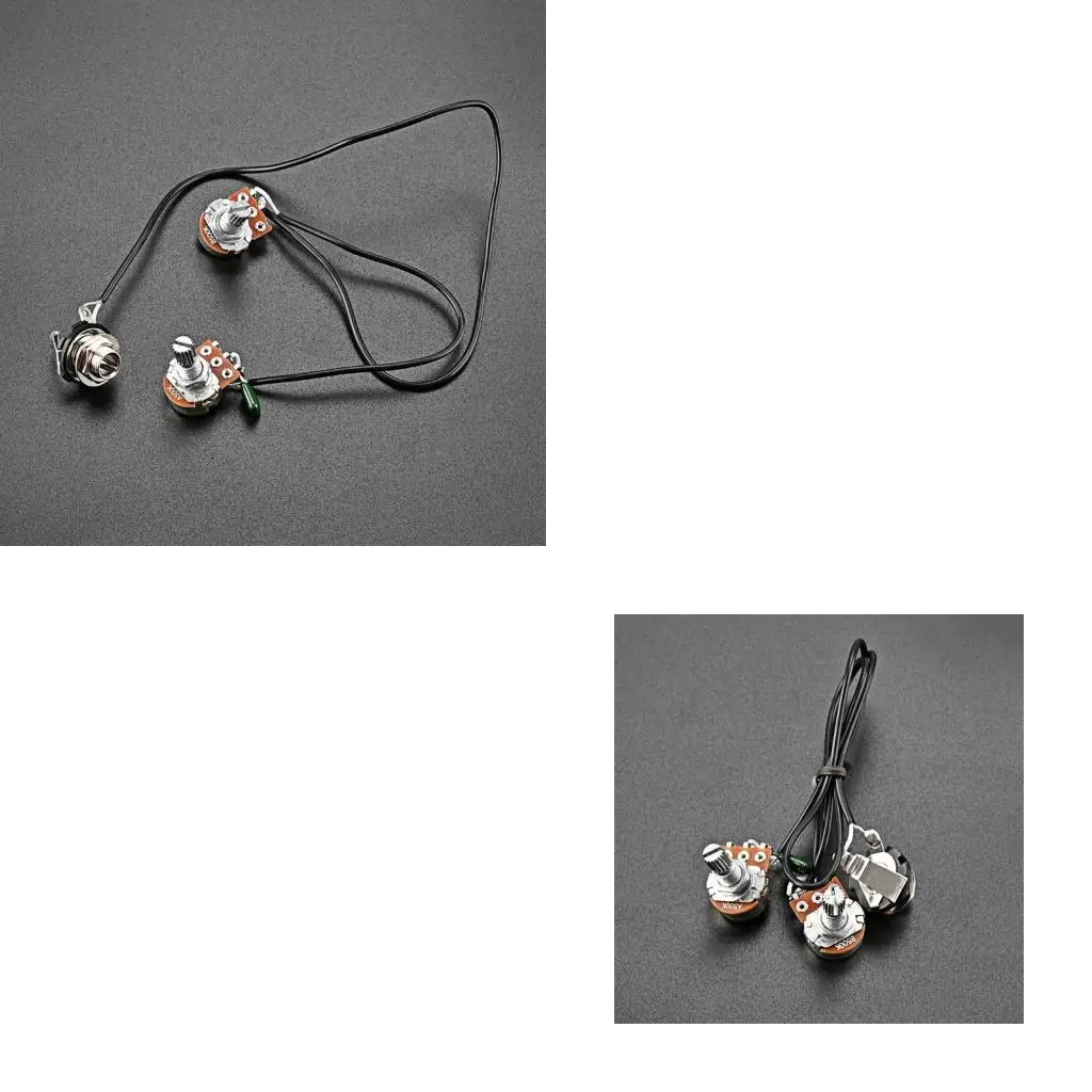 Q39E 1V1T Single Coil Pickup Guitar Wiring Harness Set 3/4 String Cigar Box