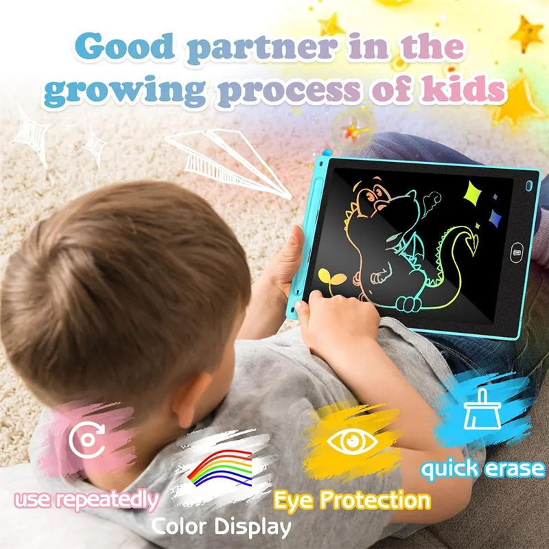 

ABCA-2 Pack LCD Writing Tablet For Kids - Preschool Drawing Tablet Toys & Toddler Travel Essential Toys
