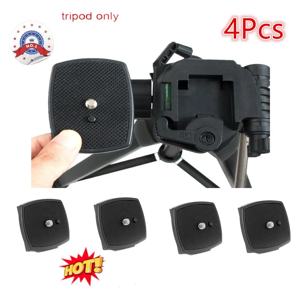 4x Quick Release Plate 35×35mm Camera Mount Adapter Screw Tripod Monopods For Yunteng Vct668 St666 690 Weifeng 3530 3540 3570