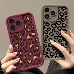 Leopard Print Phone Case For OPPO Realme 12 11 5 7I 8I GT 3 6 NEO 5 Master Pro Plus Silicone Soft Shockproof Bumper Back Cover