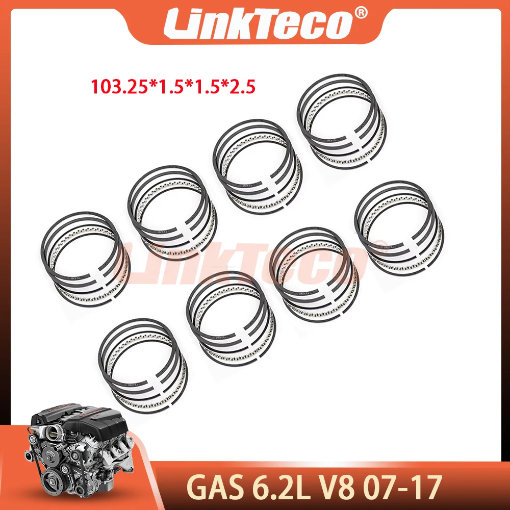 

Engine Parts Piston Rings Set Fit 6.2L V8 Gas For 07-17 GM CADILLAC ESCALADE CHEVROLET CAMARO GMC YUKON HUMMER H2 PONTIAC G8