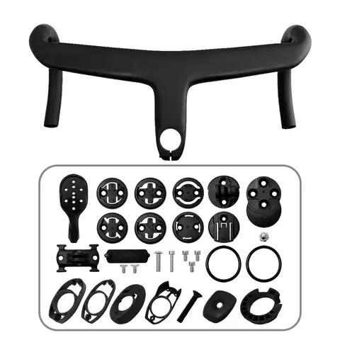 Carbo Carbon Handlebar with Internal Cable Routing Roval Stem Di2 Color Changing Laser Road Bicycle Cockpit for Enhanced Perform