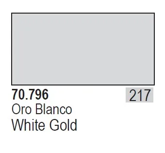 Vallejo Propylene Metallic paint Water-based model Hand painted Spain AV70796 217 Platinum Alcohol Base Environmental