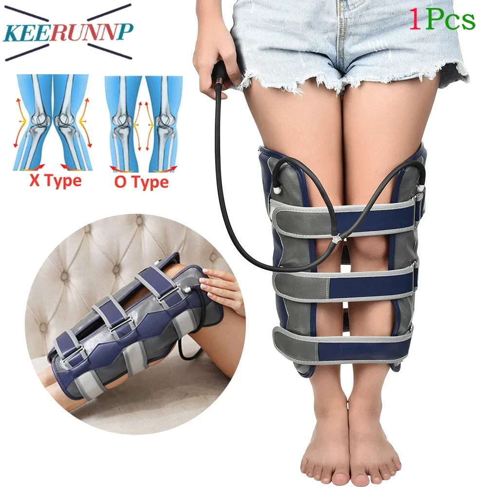 

1PCS Inflatable Leg Corrector Belt - Adjustable X/O Leg Brace for Bow/Knock Knees, Posture Straightener Wrap for Adults
