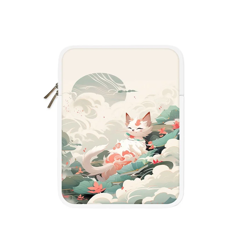 

Cartoon Cat Tablet Case Suitable for Ipad Pro10 11 12 Air9.7 10.9 Inch Xiaomi Samsung Huawei Macbook 13 14 15 Shockproof Bag