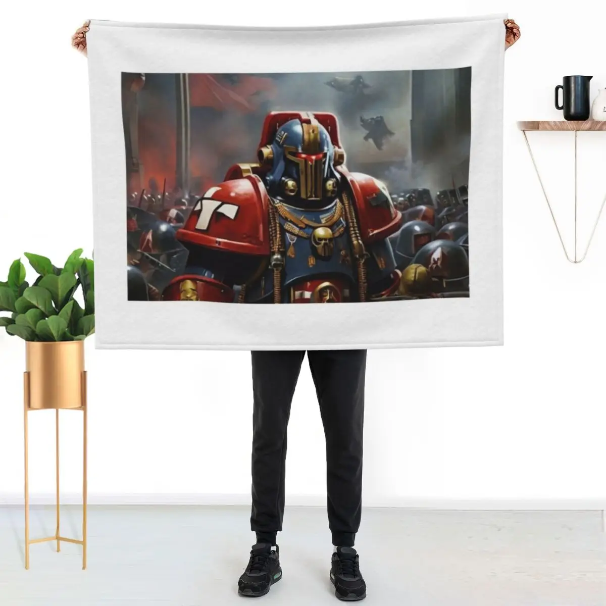 40 K Propaganda Throw Blanket Elegant Warm Throw Blanket for Hotel Home