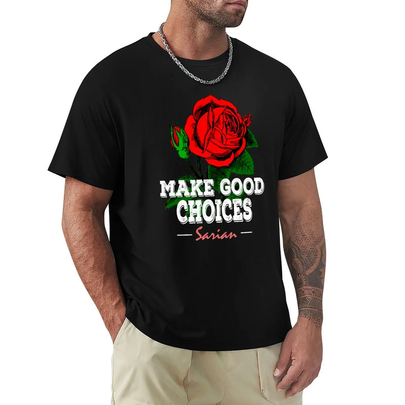 Suspish-Bailey Sarian T-Shirt Basic Short Sleeve T-Shirt for Men