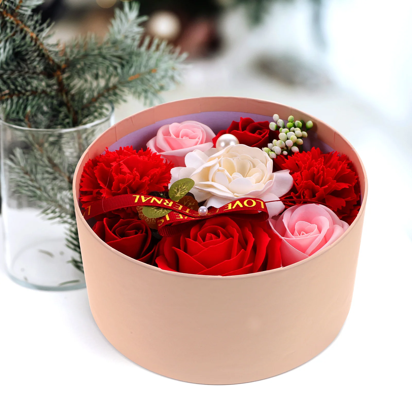 Household Preserved Flower Decoration The Gift Mothers Day Soap Dining Table Simulated