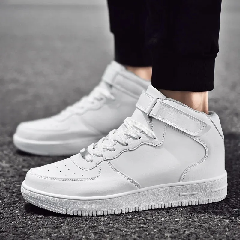 New White High Top Basketball Shoes Women Mens Sneakers Unisex Causal Breathable Comfortable Sports Trainers Size 47