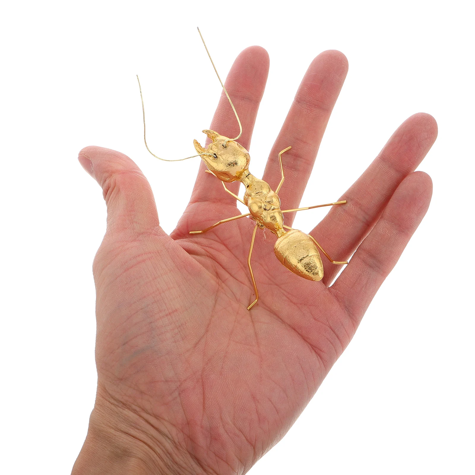 

Ant Ornaments Home Decor Tiny Golden Statue Mini Animals Figures Elegant Fairy Garden Figurines Photography Prop