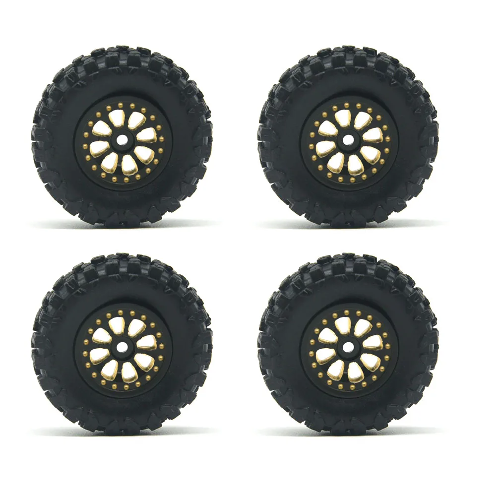 

HOT TEAM Hobby Brass offset 0.7'' Wheel Tire for AXIAL SCX30 Ford Bronco 4X4 SCX30 JEEP WRANGLER JLU 4X4 Upgrade Parts RC Parts