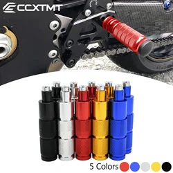 Universal CNC Aluminum M8 Motorcycle Bike ATV Scooter Dirt Bike Footrests Foot Pegs Pedals For Honda Yamaha KTM Kawasaki Suzuki