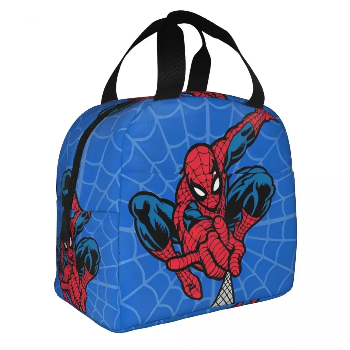 Spider Spiderman Spiderverse  Insulated Lunch Bag High Capacity Meal Container Cooler Bag Tote Lunch Box School Travel