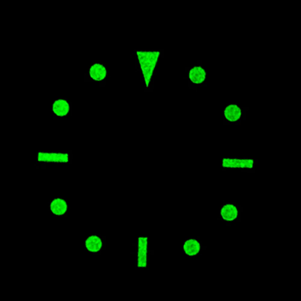 28.5 مللي متر S شعار ريترو SKX 007 الطلب صالح NH35/NH36 اليابان حركة الأخضر مضيئة عالية الجودة ساعة مزدوجة تعديل الملحقات