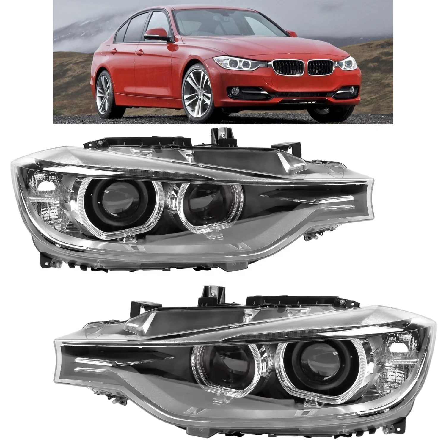 F30 F35 2011-2015 HID Xenon Headlight Assembly OEM Front Auto Lamp Parts