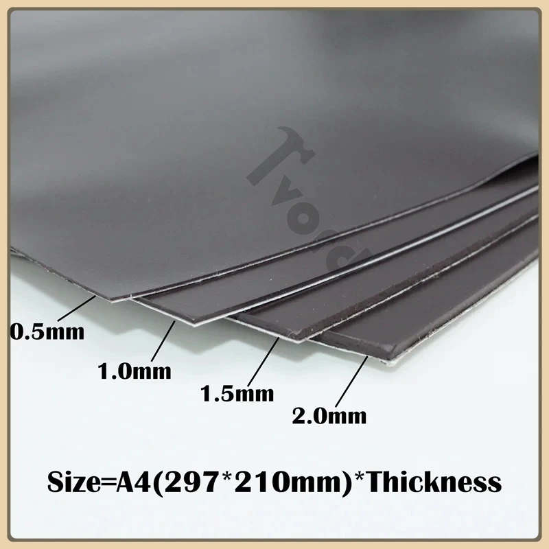 

0.5/1/1.5mm A4 Self-Adhesive Magnetic Sheet Sticker White Magnetic Mat for Refrigerator Photo Picture Cutting Fridge Magnet 4A