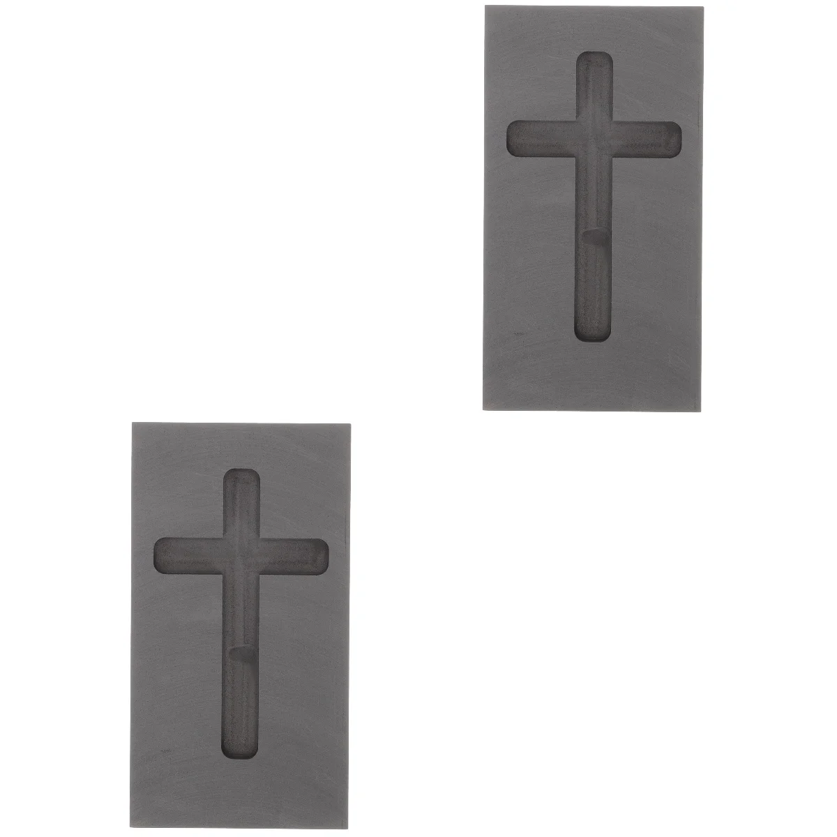 

2 Pieces Jewelry Graphite Mold Gold Quartz Melting Casting Crucible Pot Making Refining Scrap