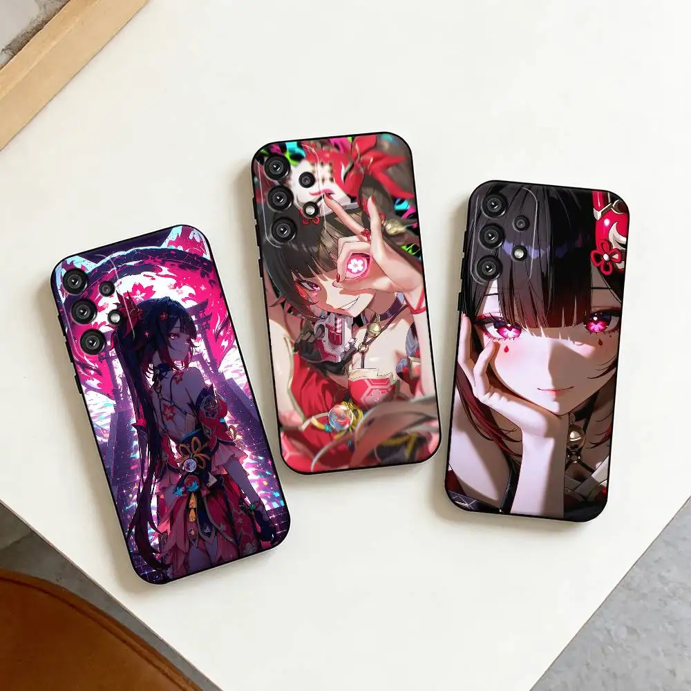 

H-Hanabi Honkai Star Rail S-Sparkle Phone Case For Samsung S25,S24,S21,S22,S23,S30,Ultra,S20,Plus,Fe,Note,10,9,5G Black Cover