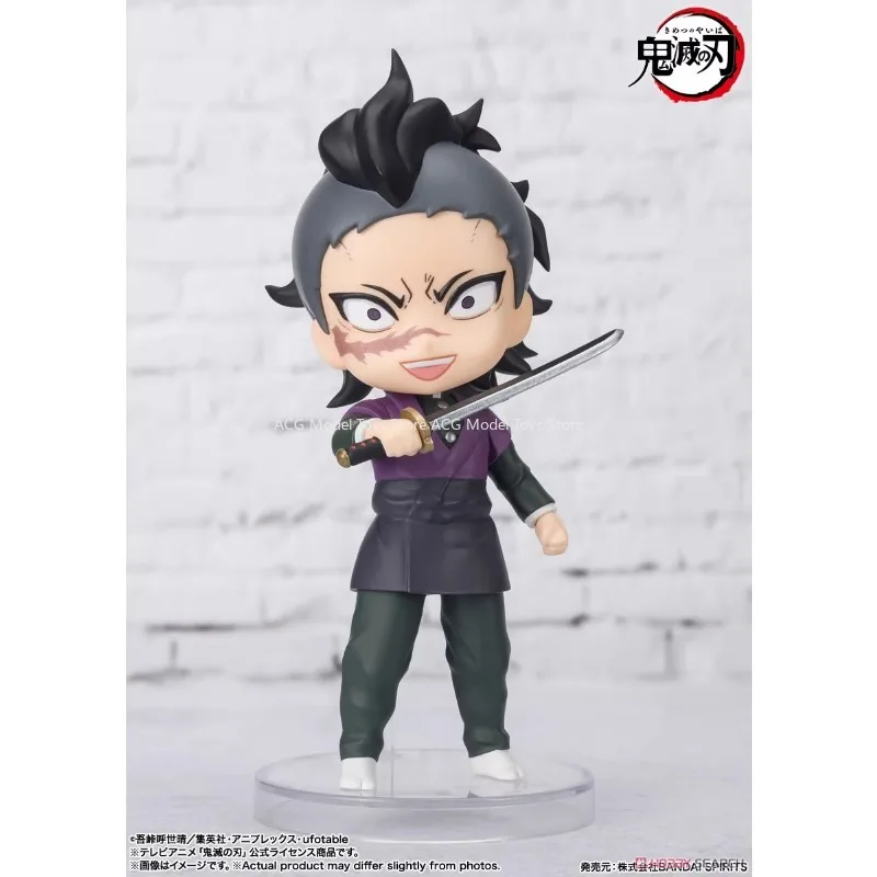 Оригинальная Bandai фигурка мини-убийца демонов Shinazugawa Genya экшн-фигурка игрушки Коллекционная модель подарок