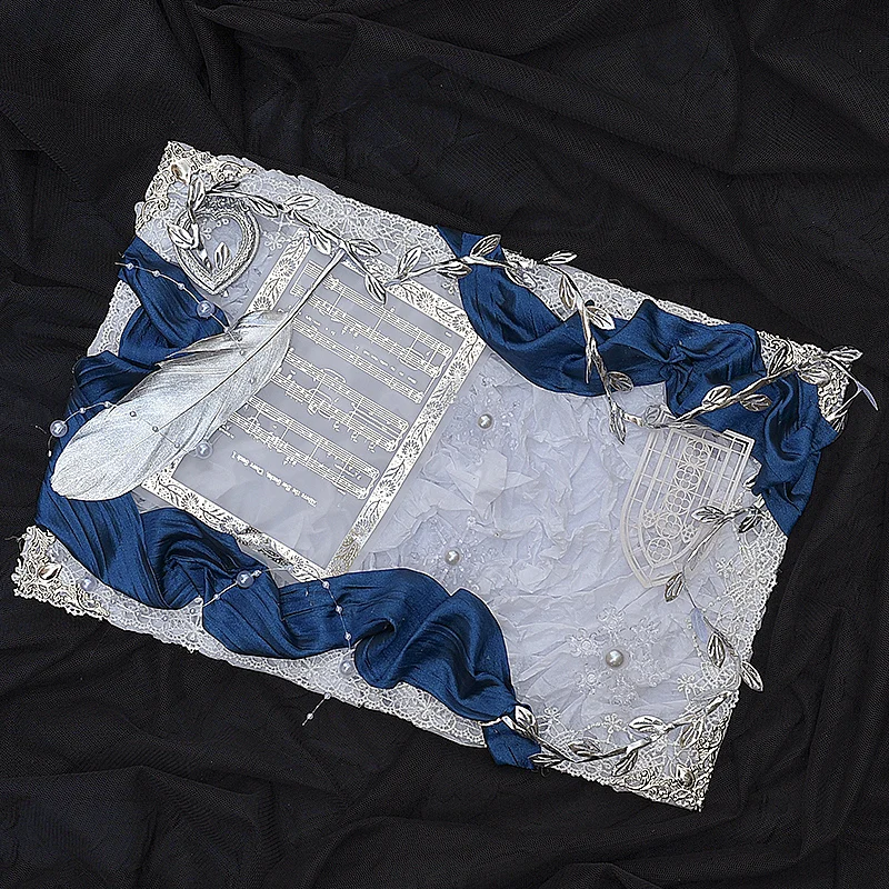 يدوية الصنع تأثيري Ita حقيبة إدراج مجلس شارة عرض المجلس ل Ita حقيبة شريطة من الدانتيل المنظم مجلس لوليتا عنصر رباعي