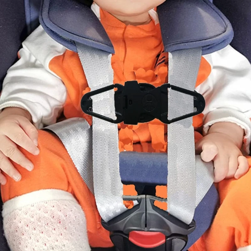 Kids Safe Seats Belt Clip Adjustable Chest Harness for Kids Secure Lock Car Seats Chest Straps for Car Seats & Strollers