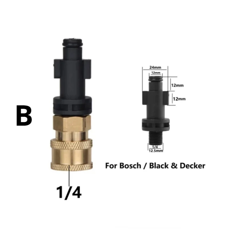 Hochleistungs-Hochdruckreiniger-Schnellwechseladapter 1/4 Zoll für AR Blue Karcher LAVOR Black & Decker Bosch. Rüsten Sie Ihr Erlebnis auf – Detail 4