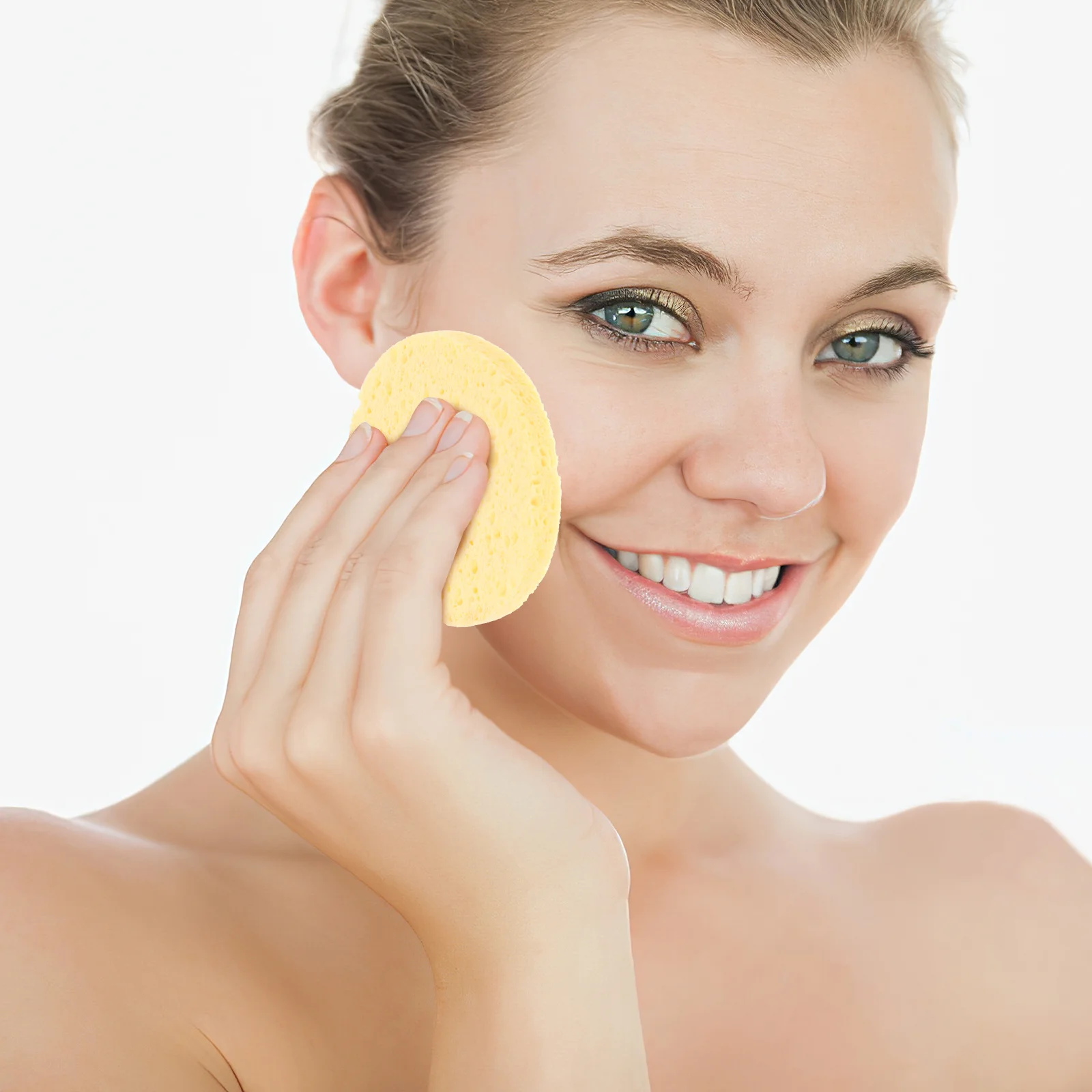 10Pcs Face Cleansing Sponges Skin Friendly Natural Facial Sponges Makeup Remover Pads Face Exfoliating Tools for Travel
