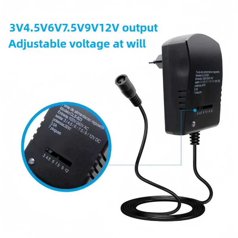 

3V-12V Power Supply Multi Adjustable Voltage Adapter AC 220V TO 12V DC 9V 6V 7V 5V 3V Converter Adapter Plug 7 3A 30W EU US