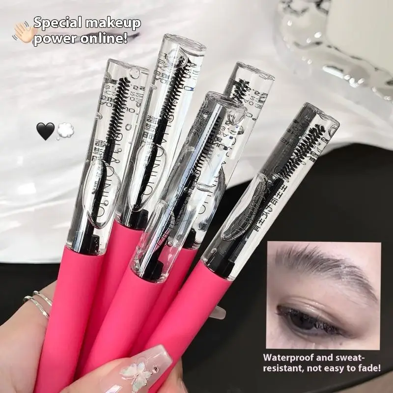 Sobrancelha estilo líquido à prova dwaterproof água transparente sobrancelha cílios gel fixo com escova de longa duração sobrancelhas selvagens moldar estilo gel