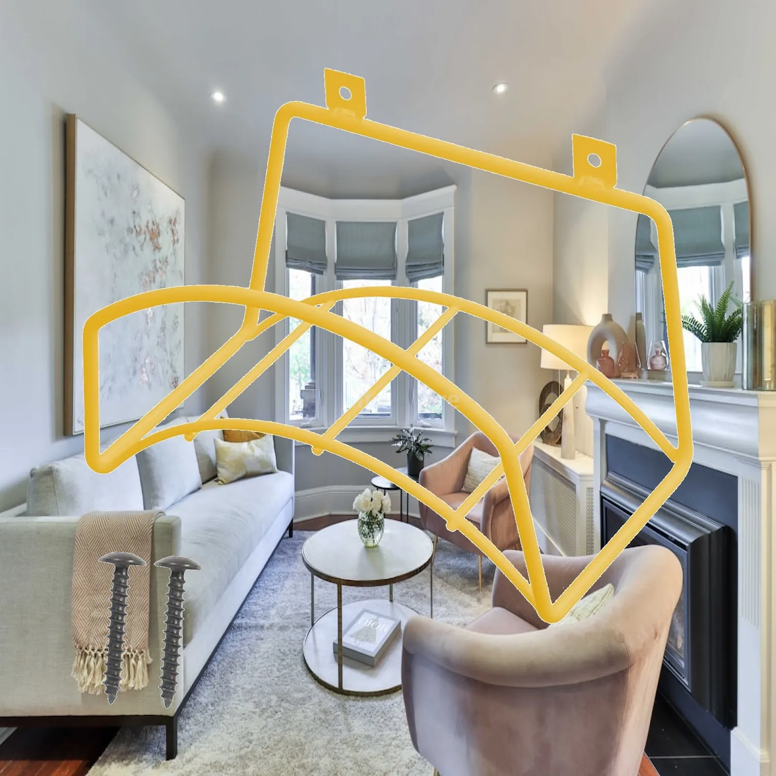 Wall Mount Garden Hose Holder, Water Pipe Hanger, Multifunctional Storage Rack,