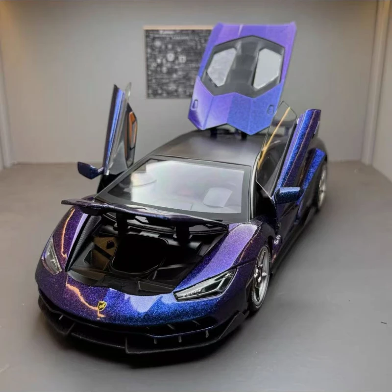 1:18 Lamborghini Centenario LP770-4 Legering simulatie supercar gegoten metalen geluid en lichtGeavanceerde collectie automodellen