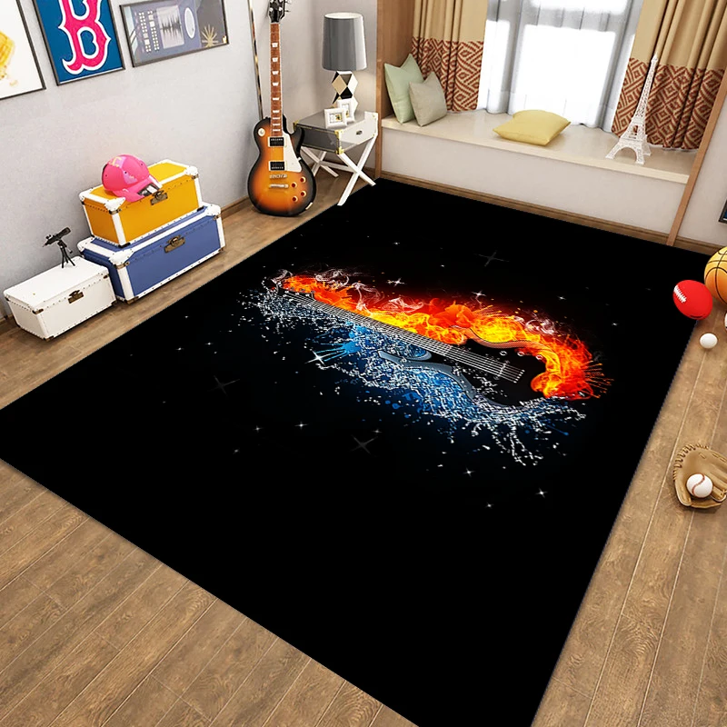 Alfombra electrónica de tambor para niños, tapete para mesa de centro, sala de estar, dormitorio, estante, tapete para puerta de tambor, alfombra