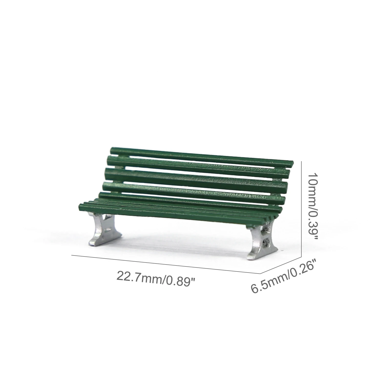 Lot De 10 Bancs Miniature échelle 1/150 – Orange, 1x0,6x0,8 Cm, Pour Train, Parc, Gare, Maison De Poupée