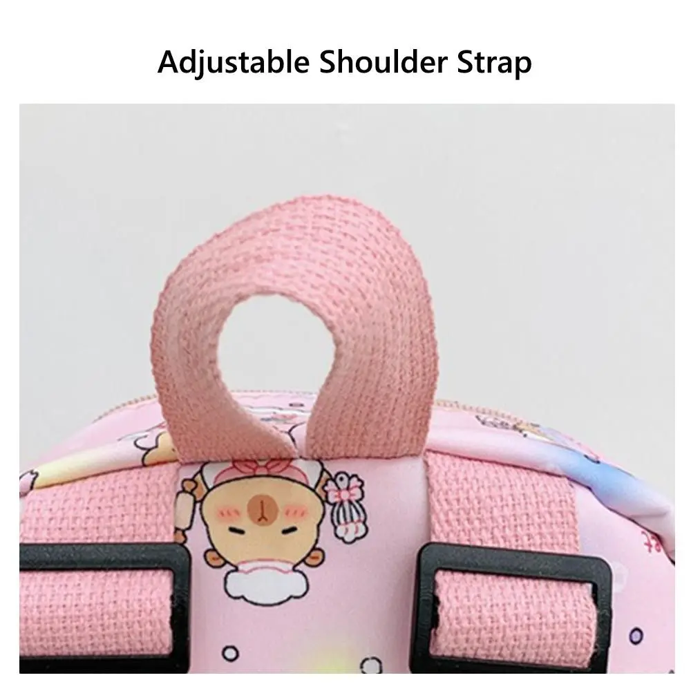 حقائب مدرسية من النايلون عالي الجودة كابيبارا ذات سعة كبيرة للأطفال حقيبة ظهر للأولاد والبنات