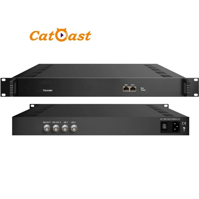 IP to SDI Decoder Over UDP for Live Broadcast Audio Decoder with Dual Stereo Audios Embedded