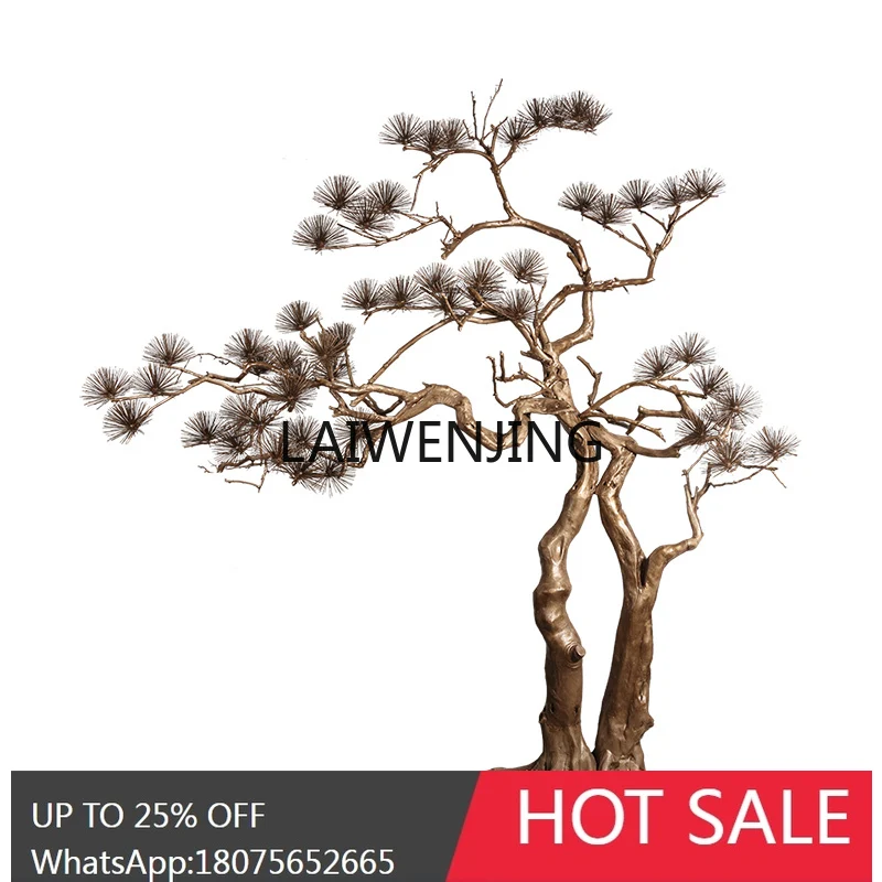 simulation pine tree large interior decoration hotel landscaping floor large ornament