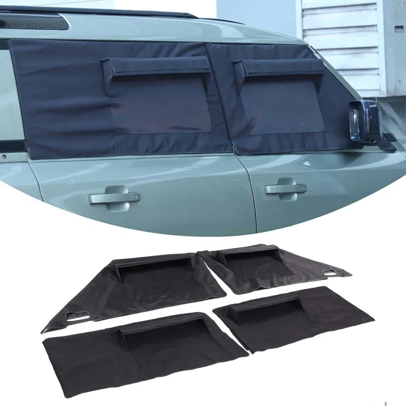 Car Window Sunshade UV Protect Shield Mesh Prevent Mosquito Sunshine Privacy Protection For Land Rover Defender 90 110 130 2020+