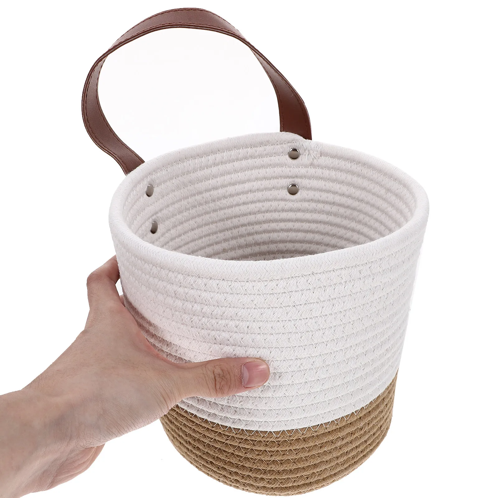 

2Pcs Wall Hanging Basket Woven Storage Floral Planter Decorative Flower Holder for Living Room Bedroom Balcony Indoor Outdoor