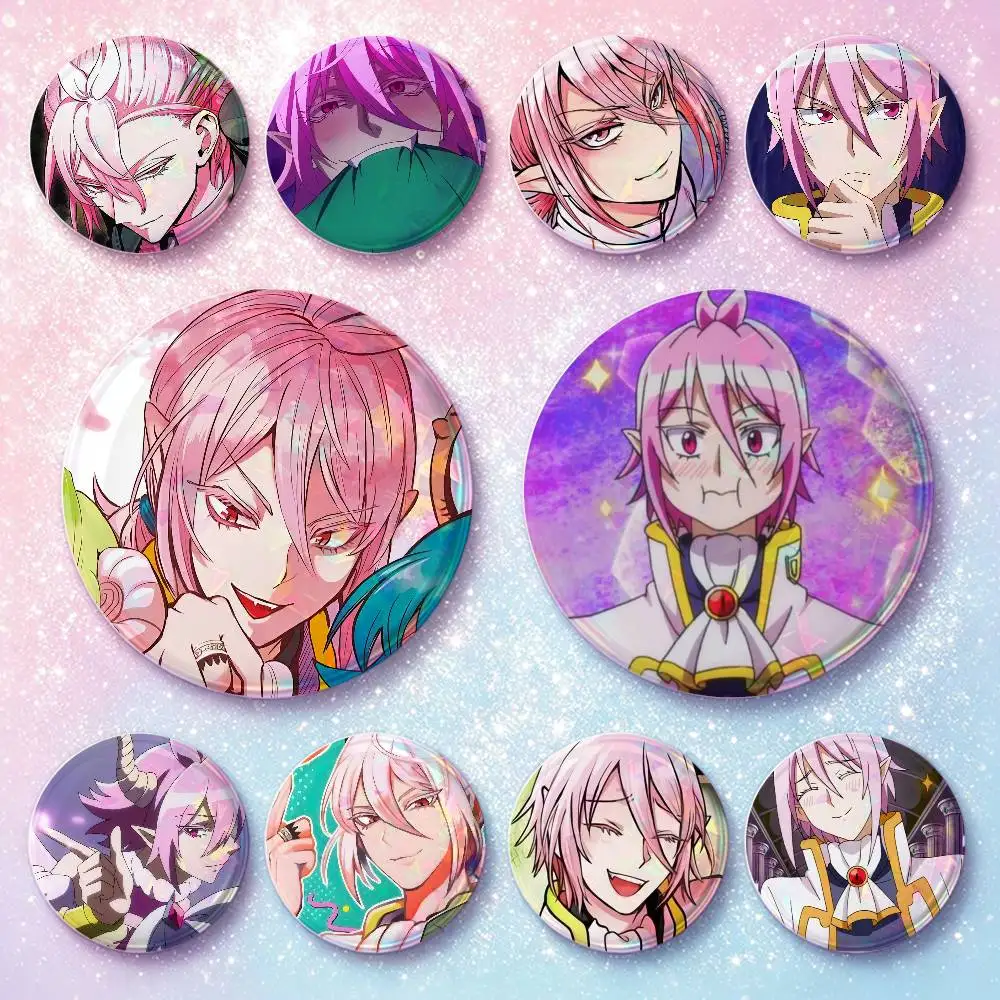 Asmodeus Alice Anime Figure Badges Button Round Creative Pin Brooch Badge Bag Decor Accessories Fans Collect Friends Gifts