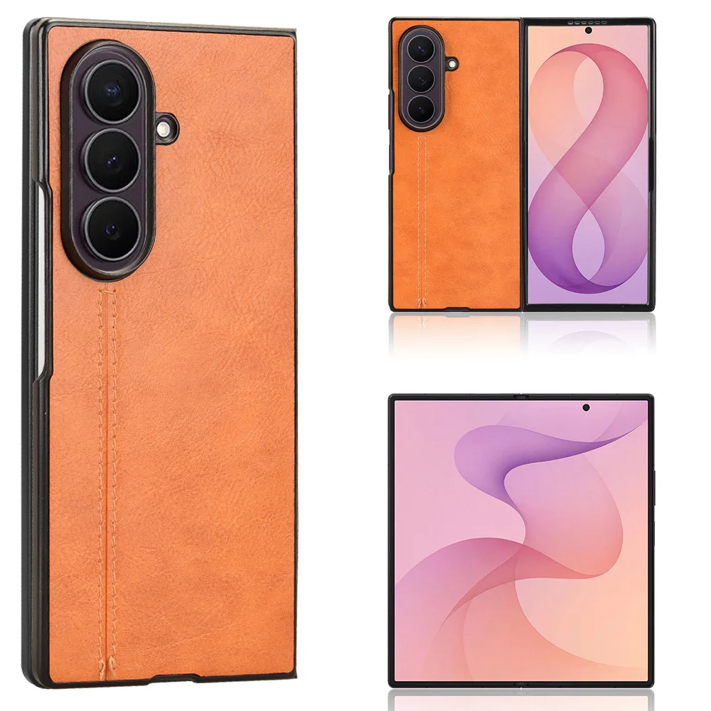 For Samsung Galaxy Z FOLD 8 Ultra 5G Hard Shockproof Cover Phone Case For SamsungZ FOLD 8Ultra Fashion PU Leather Phone Coque