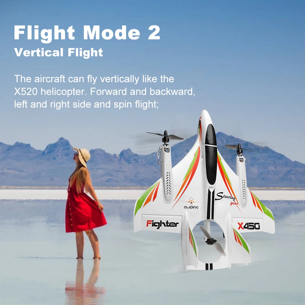 Avion RC planeur RC avion à voilure fixe avec 3 modèles 2.4G 6CH 3D/6G hélicoptères RC décollage Vertical RTF