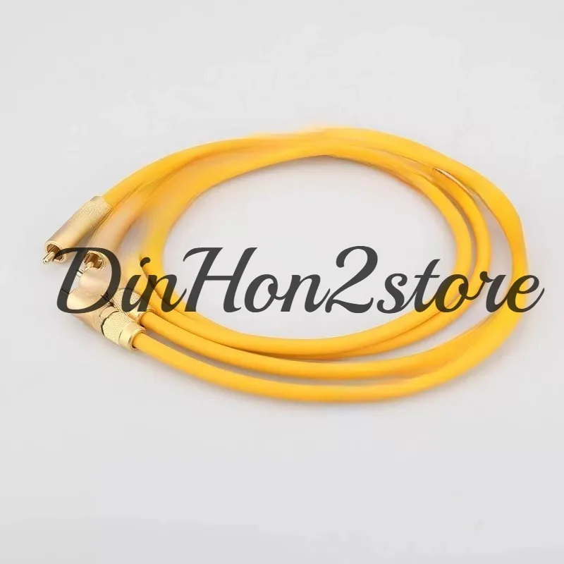 D102MKIII Silver Plated RCA Signal Cable Audiophile Grade Audio CD Power Amplifier Two Pairs Two Double Lotus Head Audio Cable