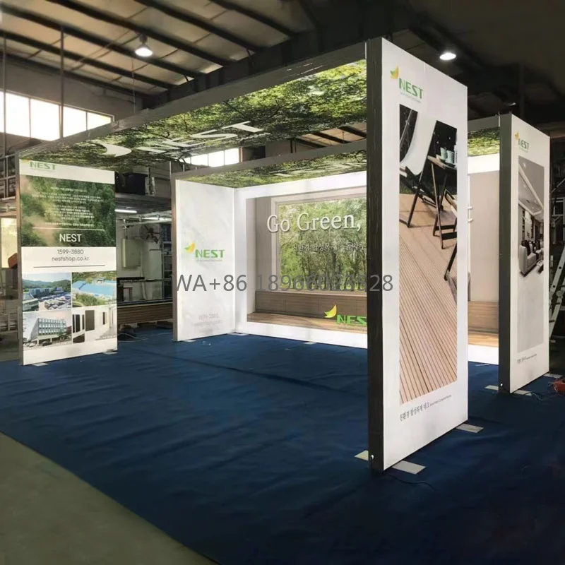 Tradeshow Booth Display Portable Trade Show Booth Expo Display Aluminium Seg Fabric Modular Exhibition Booth Design