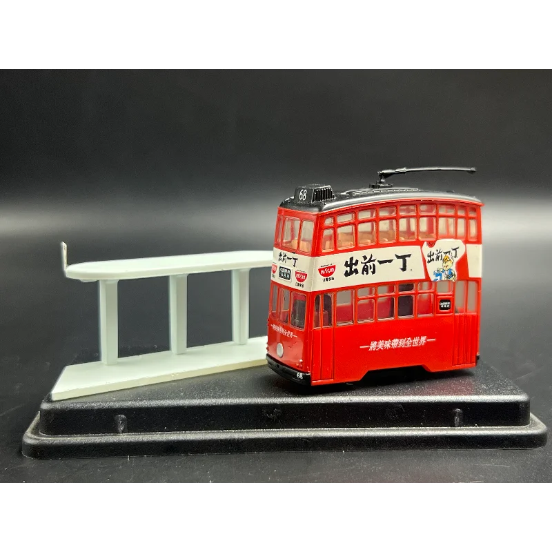 

Diecast BEST CHOOSE 1/76 Scale Q-version Double-decker Bus Tram Red and White Alloy Car Model Collectible Toy Gift Souvenir