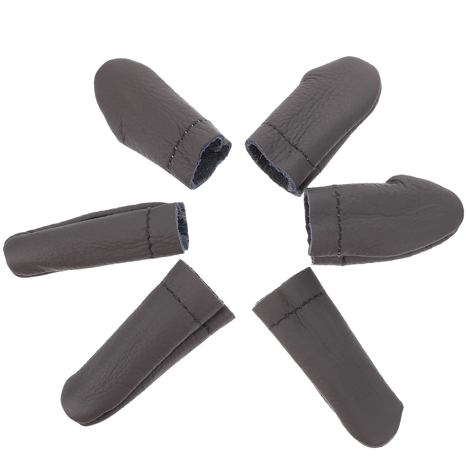 바느질, 뜨개질, 자수 공예용 손가락 보호대 6개, 엄지손가락 보호대, 침대, 소가죽 단열 바느질 도구