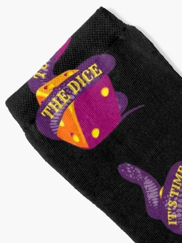 WHEEL OF TIME FAN ART TIME TO TOSS THE DICE Socks tennis Non-slip luxe Socks For Girls Men's