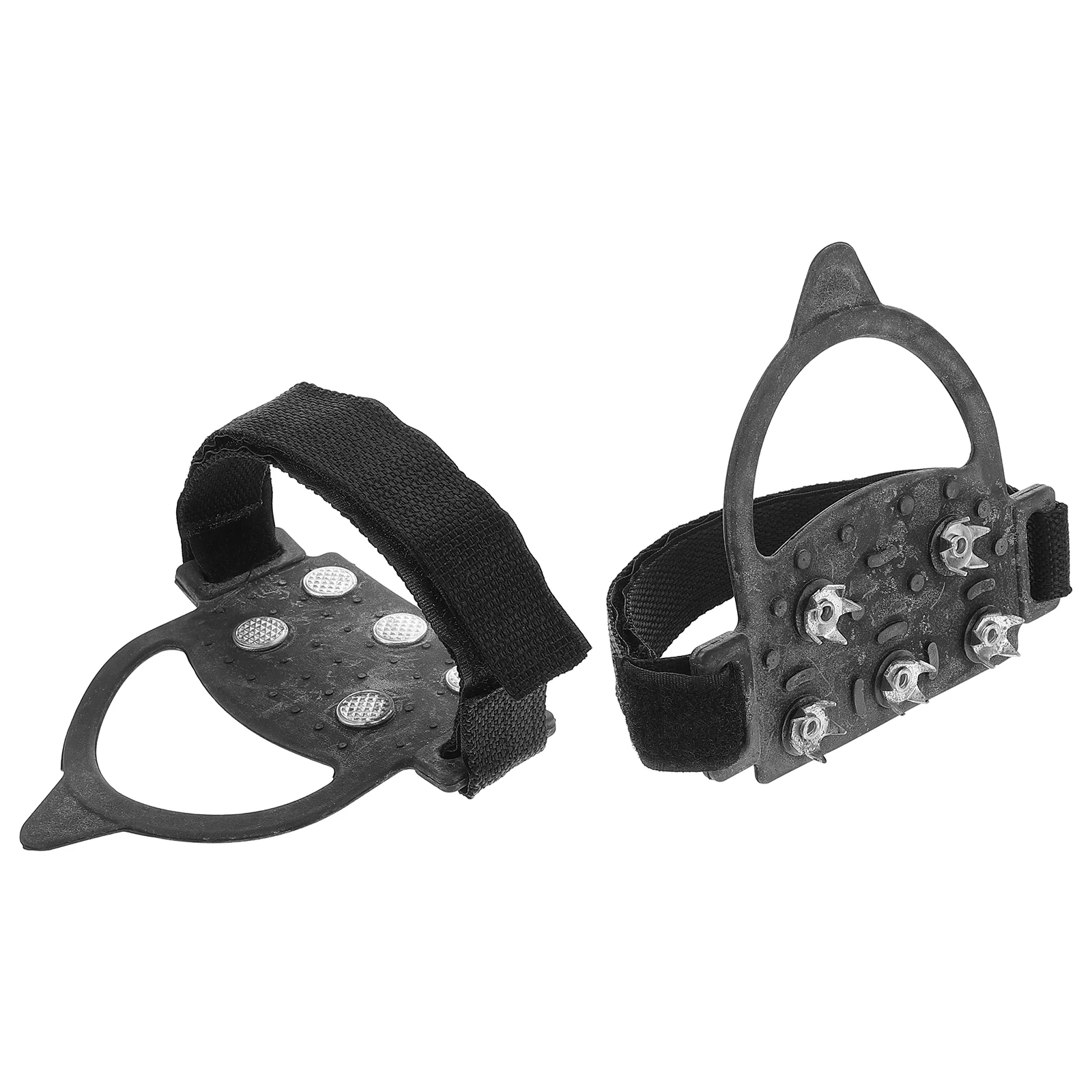 

High-Strength Outdoor Crampons Ice Snow Grips Non-Slip Shoe Cleats Lightweight Easy Binding Travel Spikes Anti-Slip for Boots